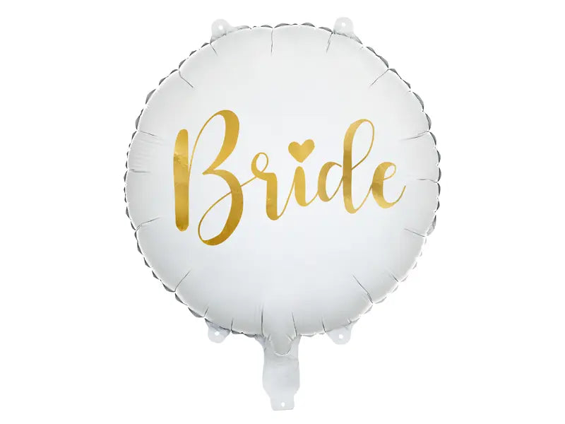 Foil Balloon Bride White (45CM)