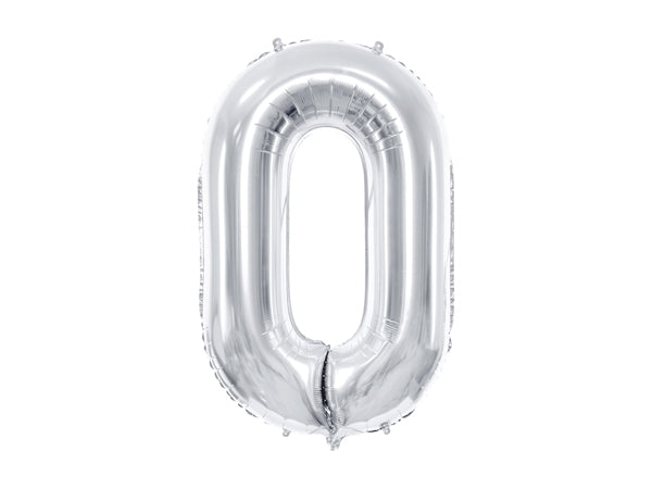 Foil Balloon Number Silver