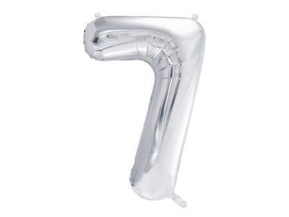 Foil Balloon Number Silver