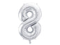 Foil Balloon Number Silver