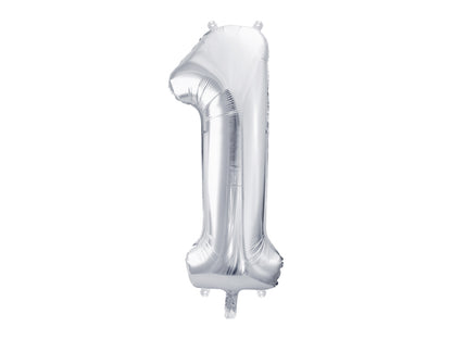 Foil Balloon Number Silver