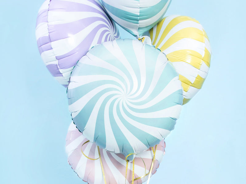 Foil Balloon Candy, Light Blue