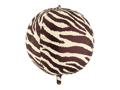 Foil Balloon Zebra Stripes Ball