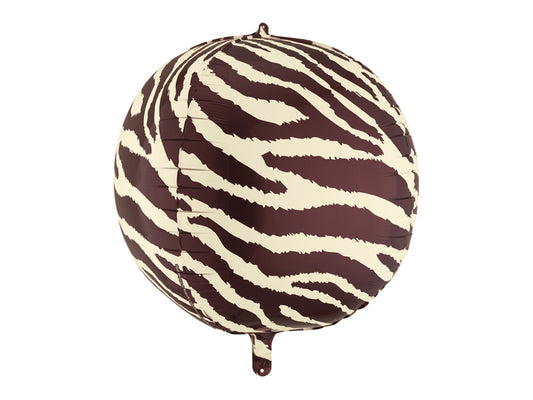 Foil Balloon Zebra Stripes Ball