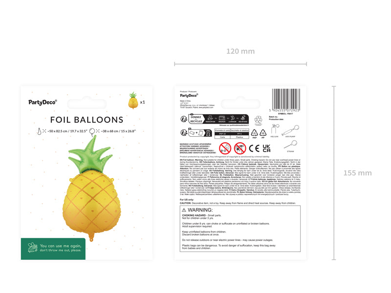 Foil Balloon Pineapple