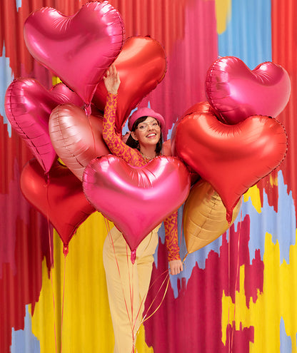 Heart Foil Balloon-Pink