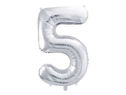 Foil Balloon Number Silver