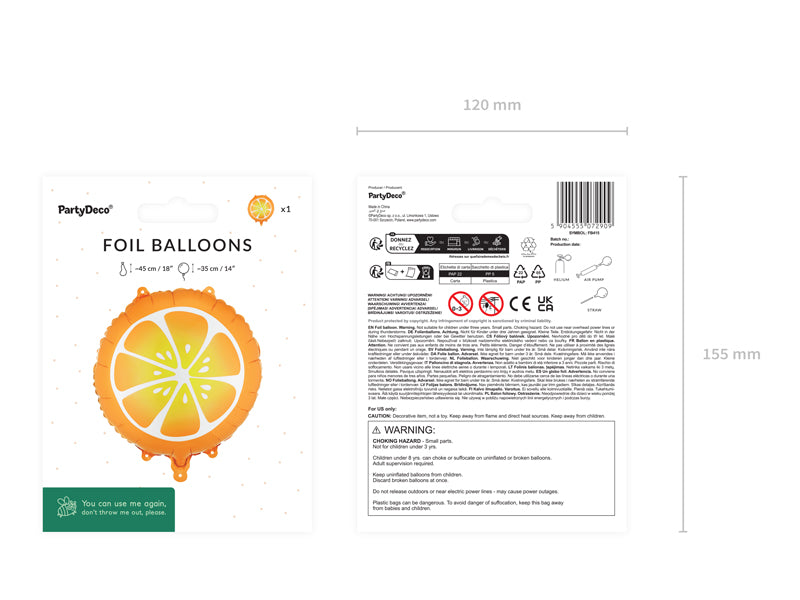 Foil Balloon Orange