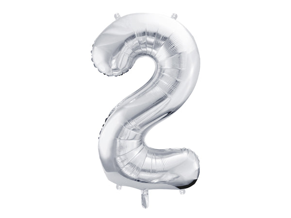 Foil Balloon Number Silver