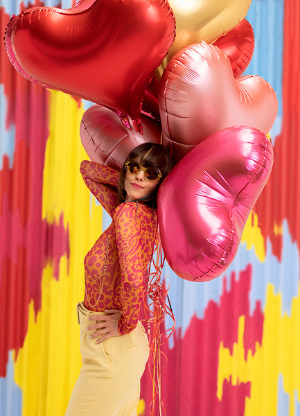Heart Foil Balloon-Pink