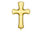 Foil Balloon Cross Gold