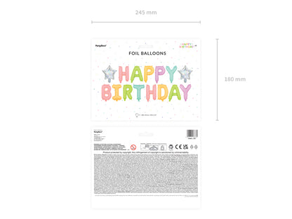 Happy Birthday Foil Balloons
