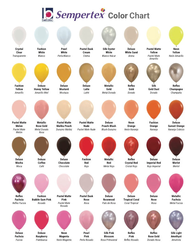 11” Latex Balloon Bundle