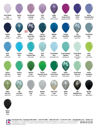 11” Latex Balloon Bundle