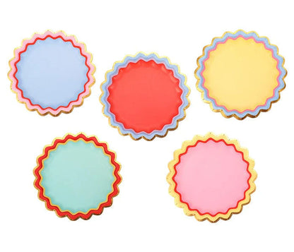 Rainbow Ric Rac Assorted Dessert Plates