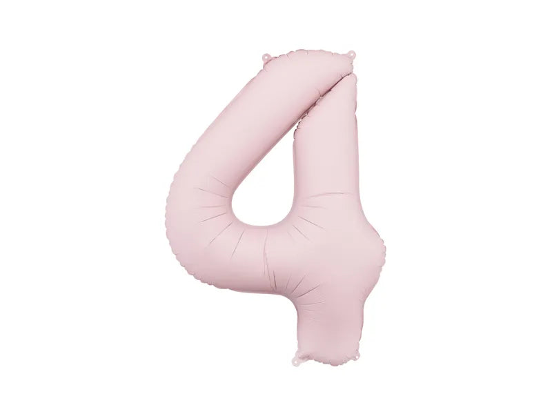Foil Balloon Number Light Pink