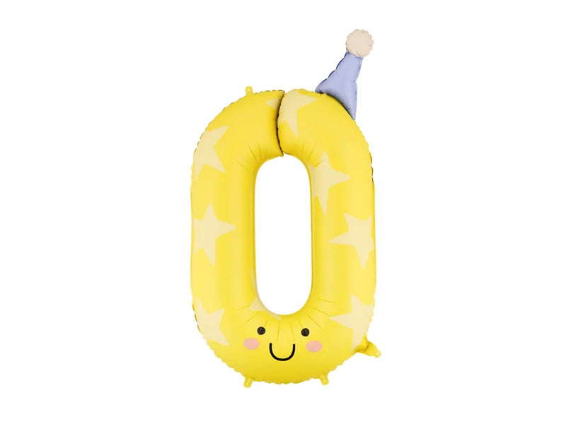 Foil Balloon Number- Party Hat