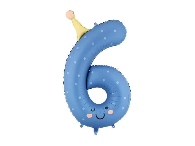 Foil Balloon Number- Party Hat