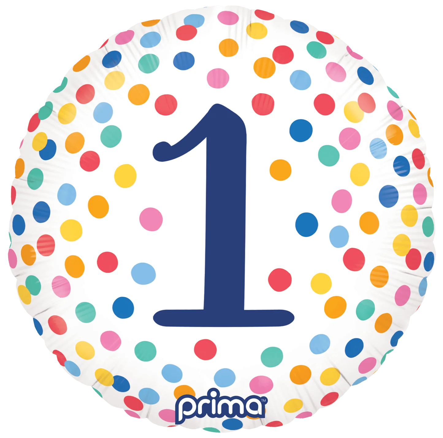 18” Round Happy Birthday Confetti Numbers 1-5