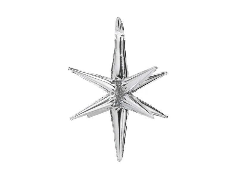 3D Foil Balloon Star Silver