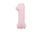 Foil Balloon Number Light Pink