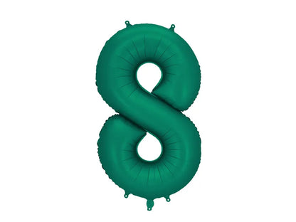 Foil Balloon Number Bottle Green