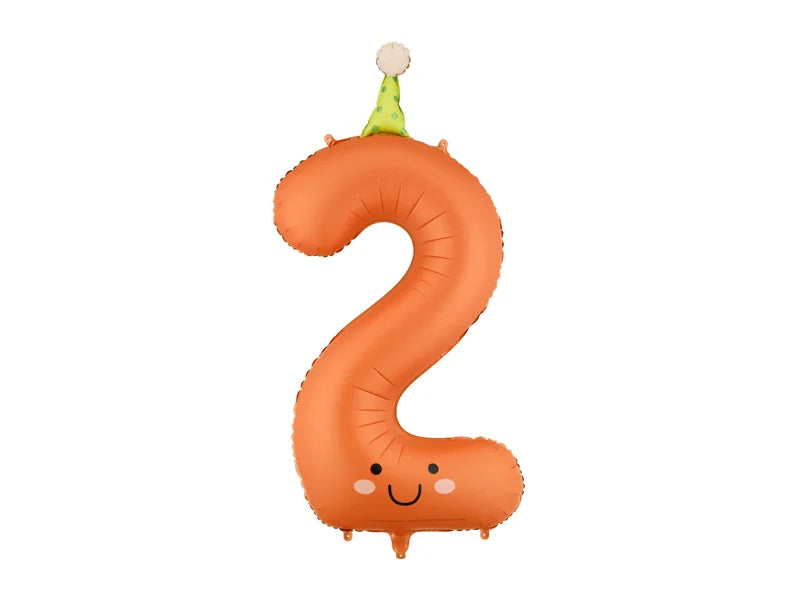 Foil Balloon Number- Party Hat