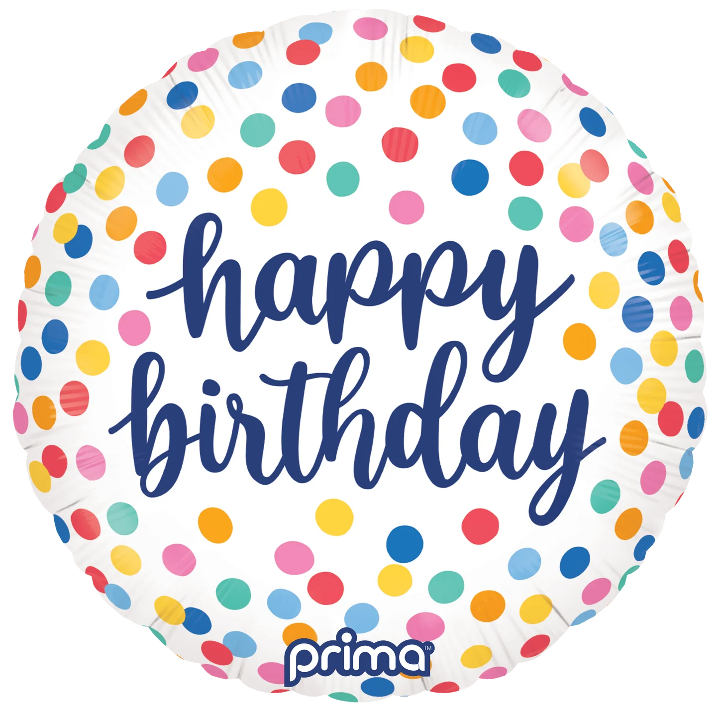 18” Round Happy Birthday Confetti