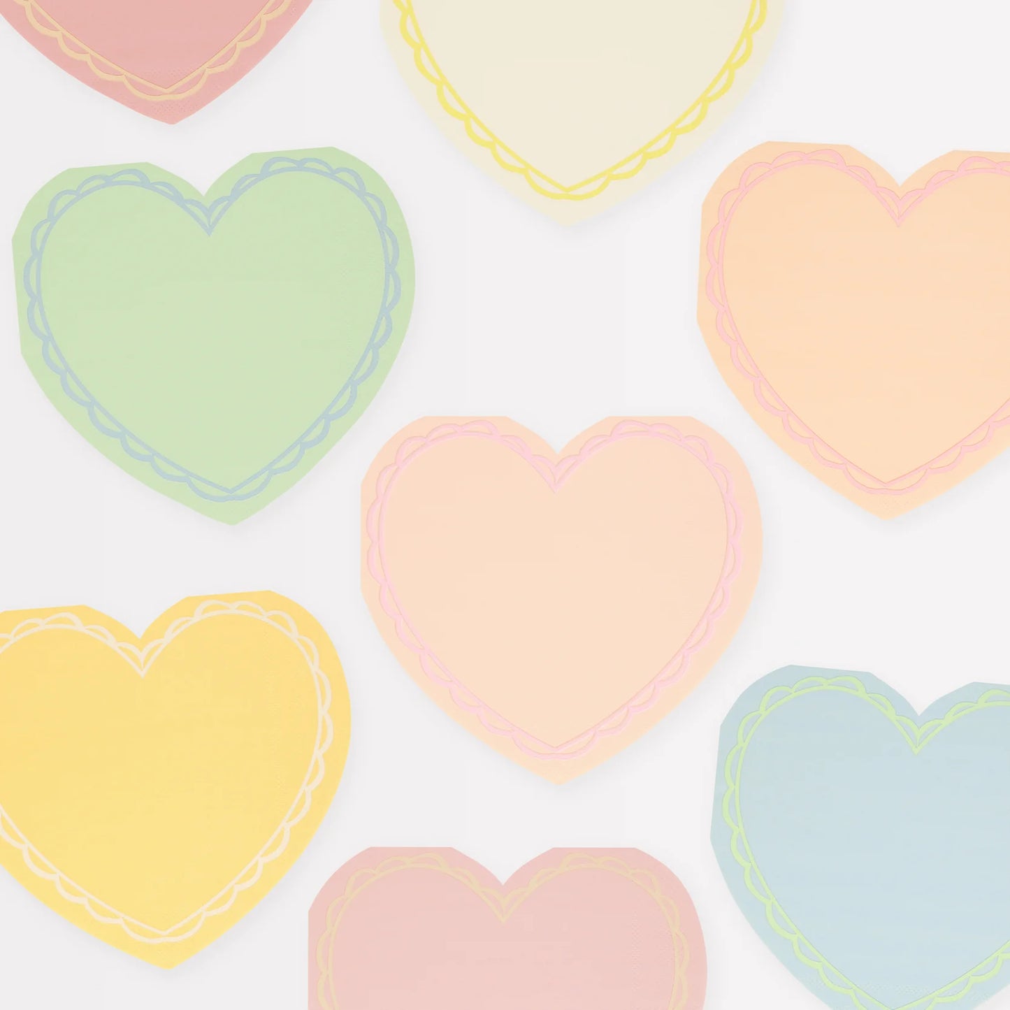 Pastel Heart Large Napkins