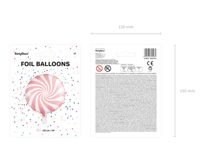 Foil Balloon Candy, Light Pink