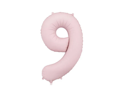 Foil Balloon Number Light Pink