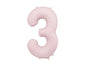 Foil Balloon Number Light Pink