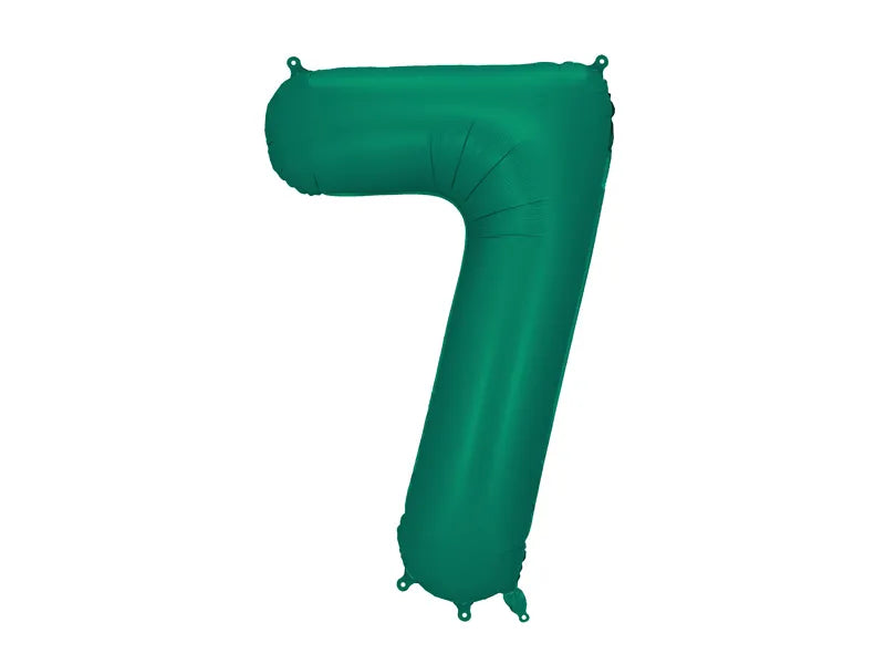 Foil Balloon Number Bottle Green