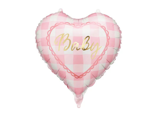 Foil Balloon Heart Baby Light Pink (35CM)