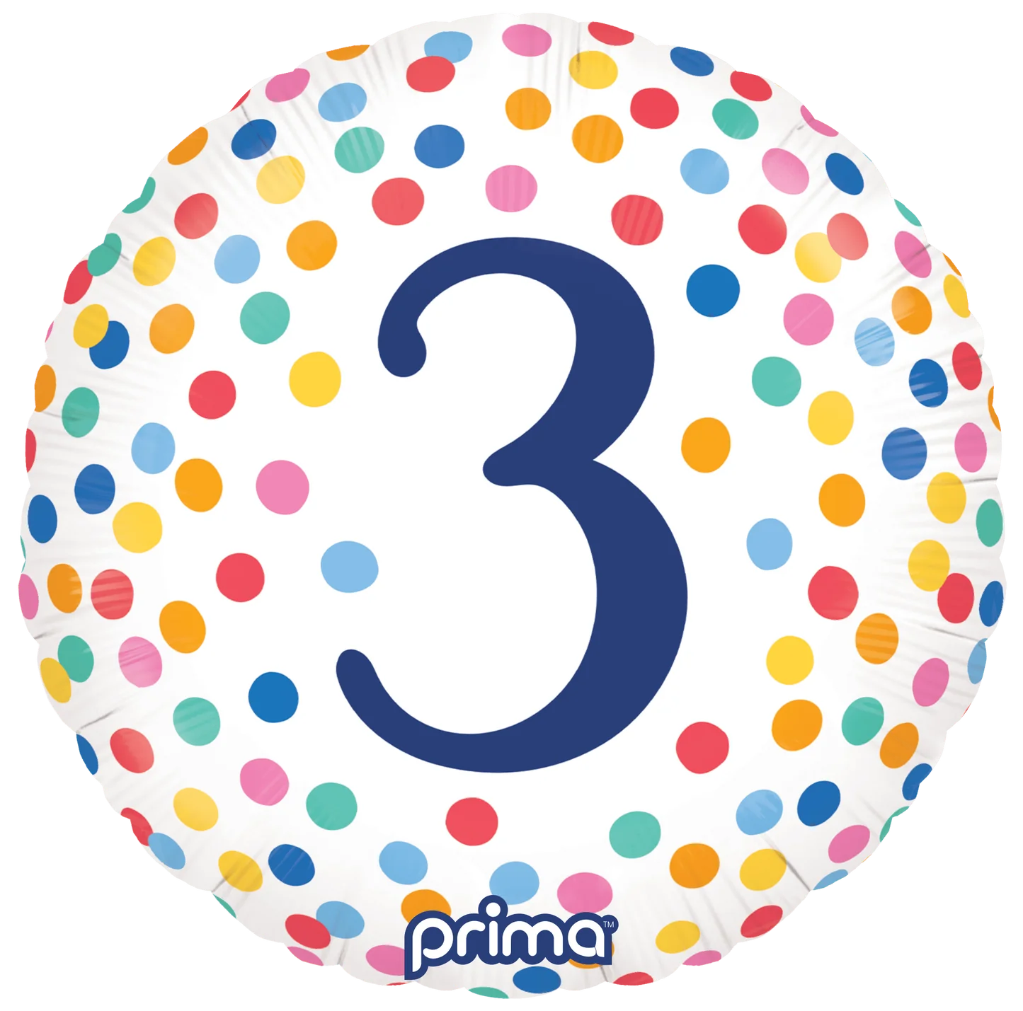 18” Round Happy Birthday Confetti Numbers 1-5