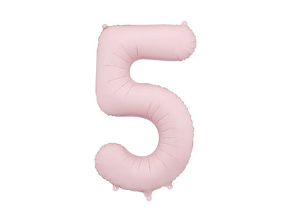 Foil Balloon Number Light Pink
