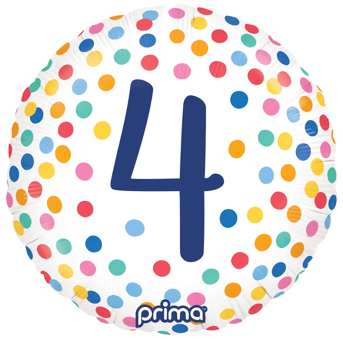 18” Round Happy Birthday Confetti Numbers 1-5