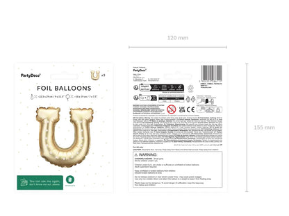 Foil Balloon Horseshoe for Garlands