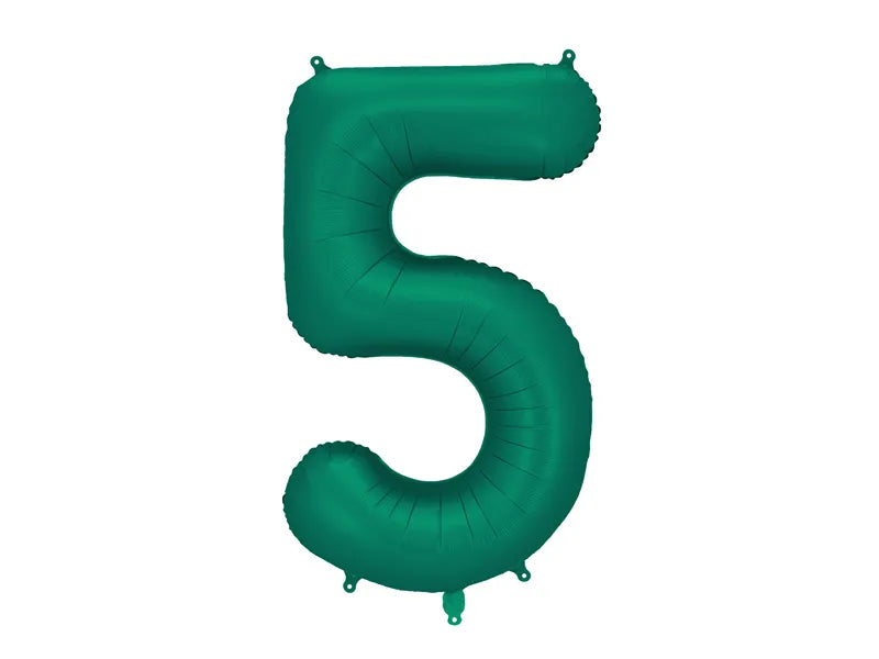 Foil Balloon Number Bottle Green