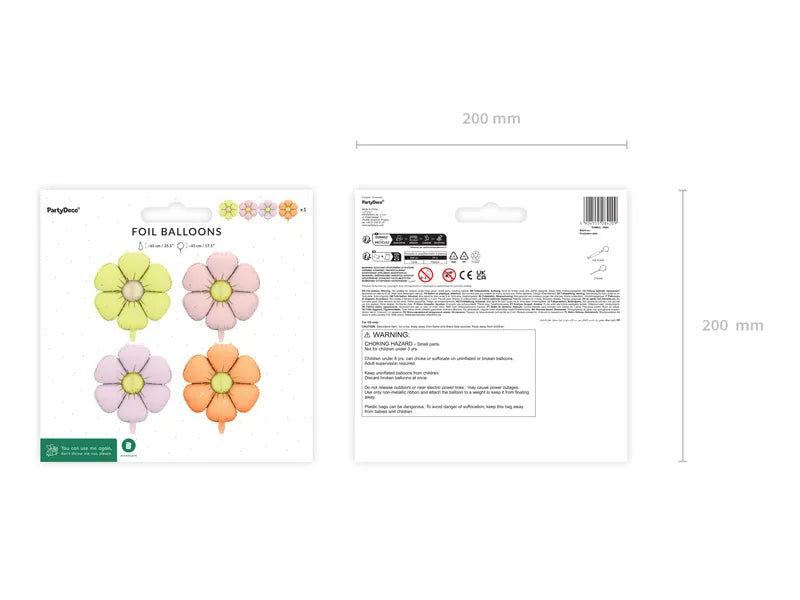 Foil Balloons Daisy for Garlands Mix