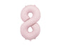 Foil Balloon Number Light Pink