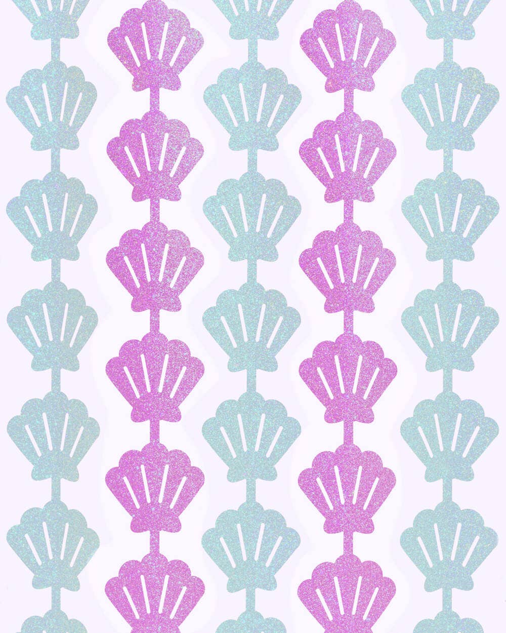 Mermaid Party Backdrop Curtain, Birthday Supplies