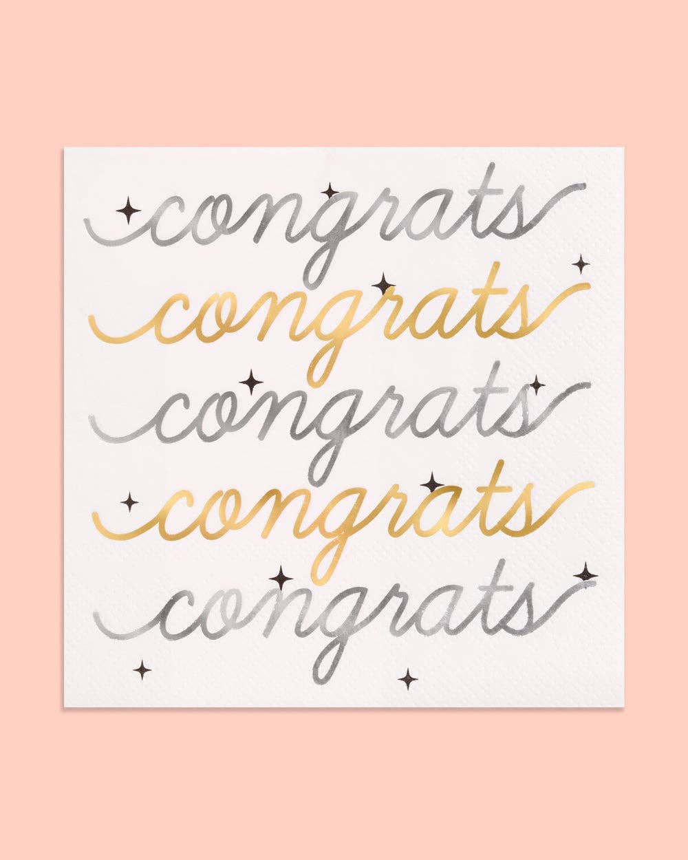 Congrats Grad Napkins, 50 3-ply paper graduation napkins 5x5