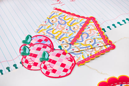 Disco Apple Paper Dessert Napkins (5" / 20 ct)