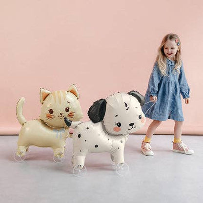 Cat on Wheels Foil Balloon