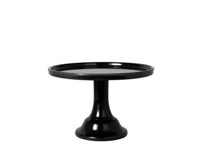 Melamine Cake Stand Small- Ink Black 8.5 inch