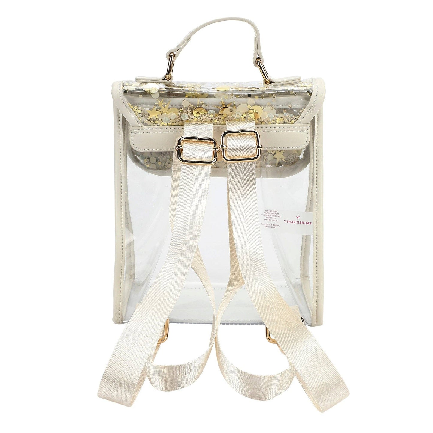CONFETTI GLAM CLEAR MINI BACKPACK