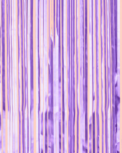 Matte Purple Foil Curtain, Party Decorations, Bday Supplies