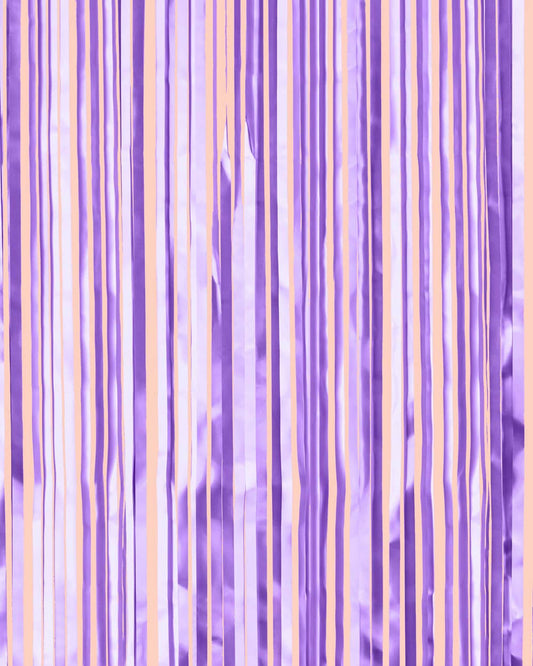 Matte Purple Foil Curtain, Party Decorations, Bday Supplies