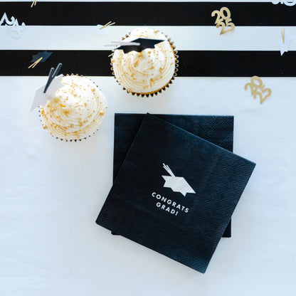 CONGRATS GRAD COCKTAIL NAPKINS